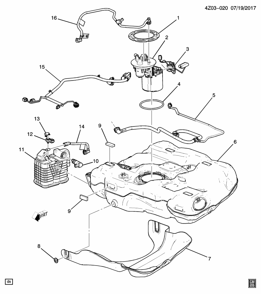 GM 84472689 Harness Assembly, F/Tnk F/Pmp Mdl Wrg