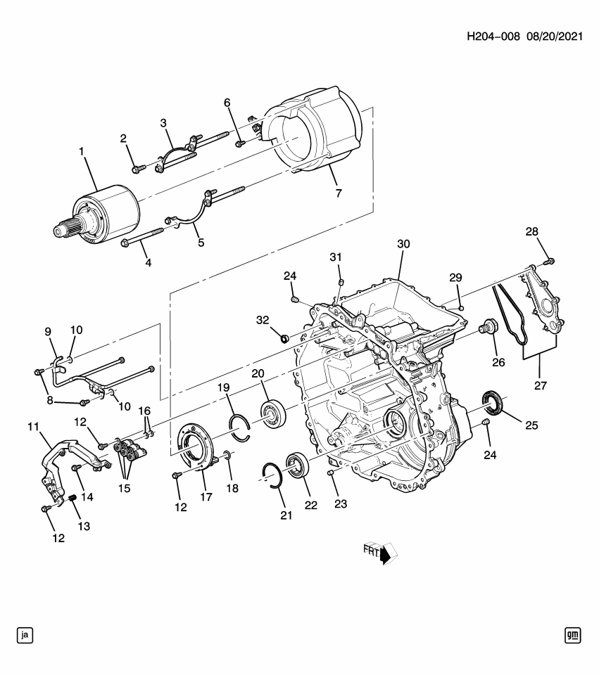 GM 24041736 COVER ASM-DRV MOT HSG