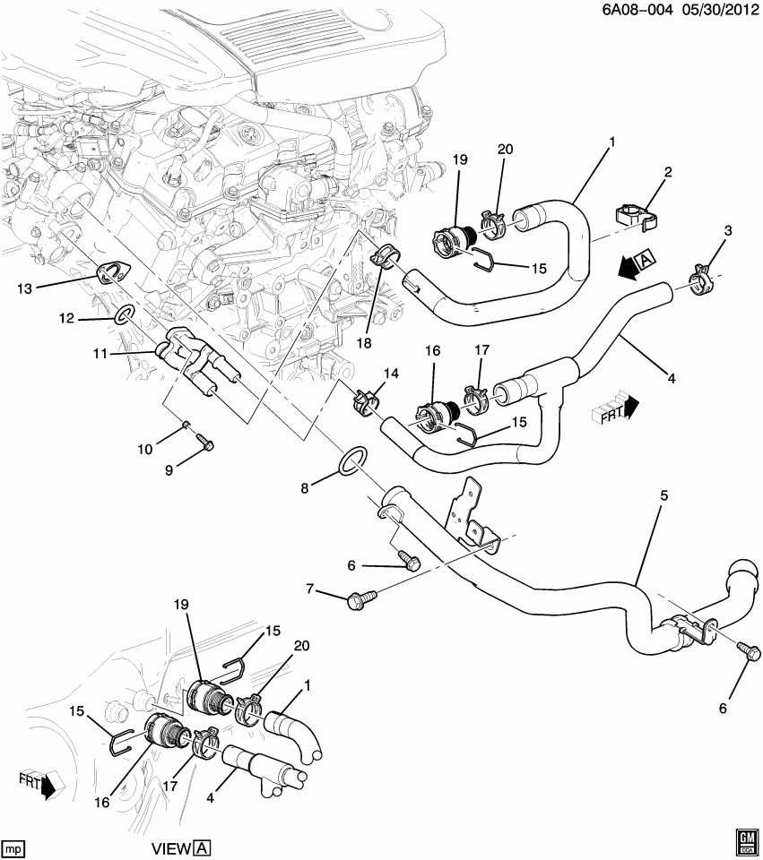 GM 22837925 Hose, Heater Outlet