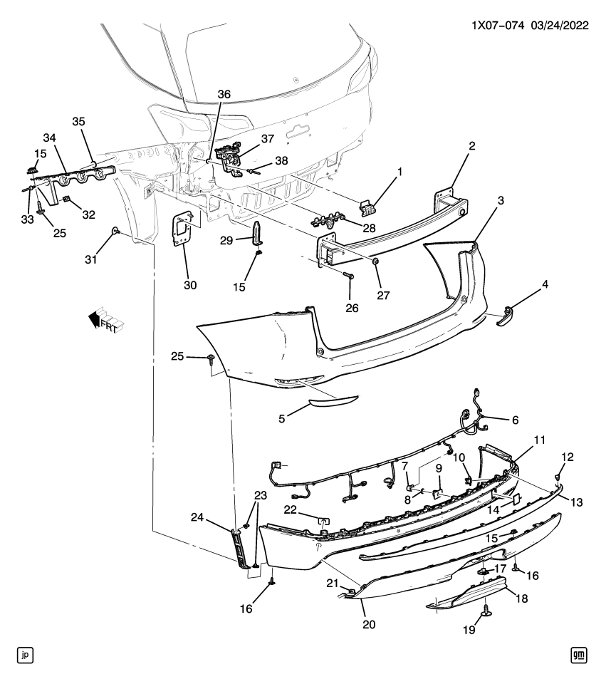 GM 23190716 Bracket, Rear Parking Asst Alarm Sensor
