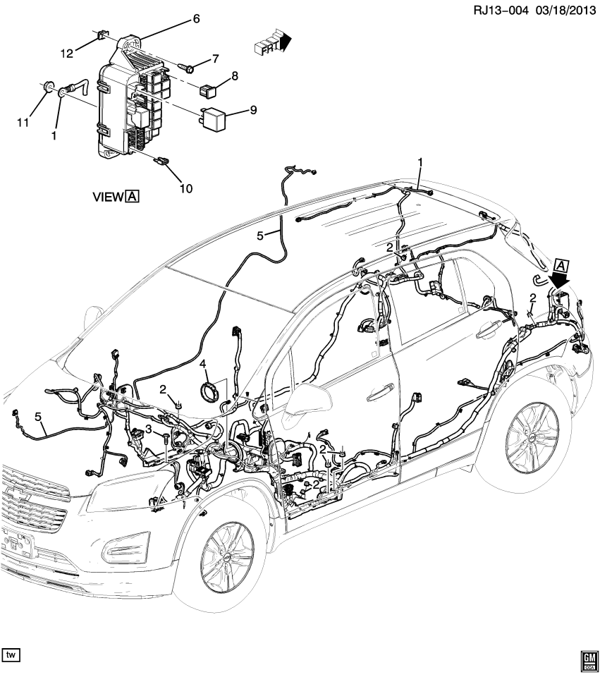 GM 94539792 Harness Assembly, Body Wiring