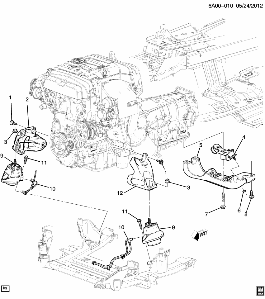 GM 84119713 Mount Assembly, Trans