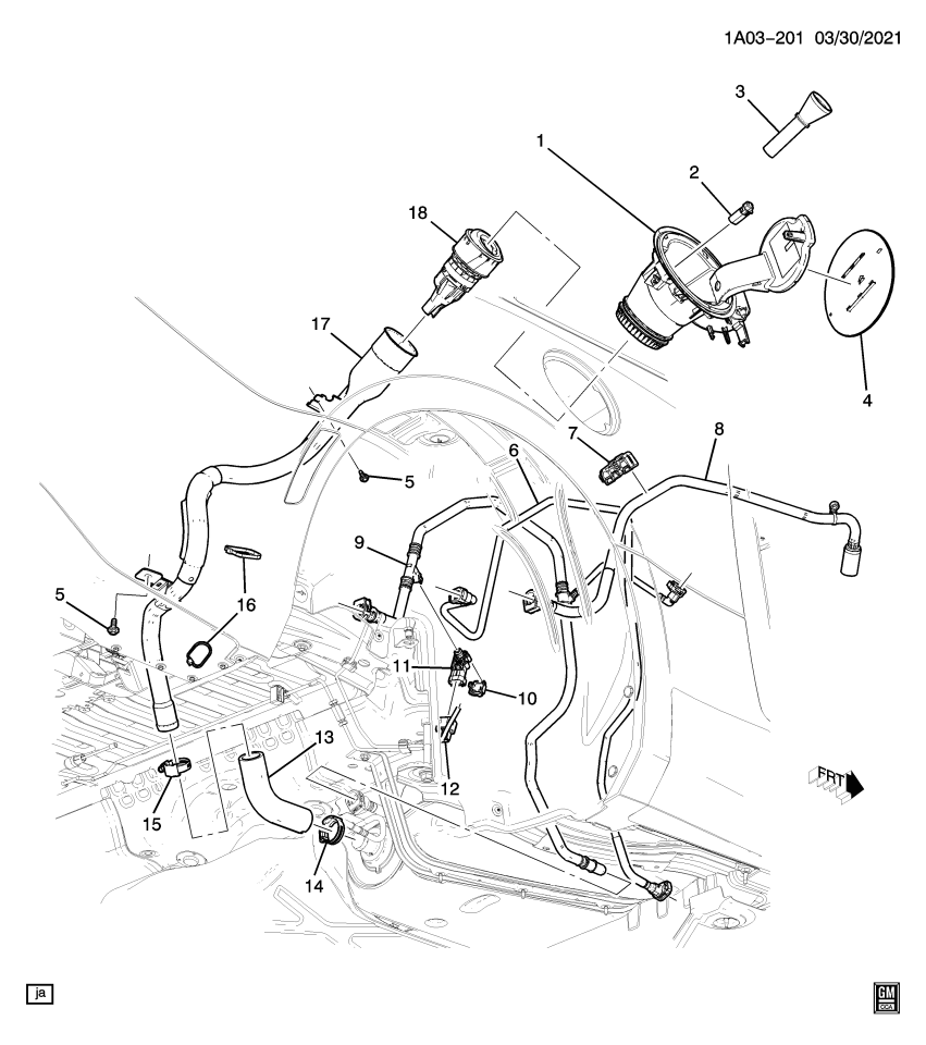 GM 84873888 Hose Assembly, Evap Emis Cnstr