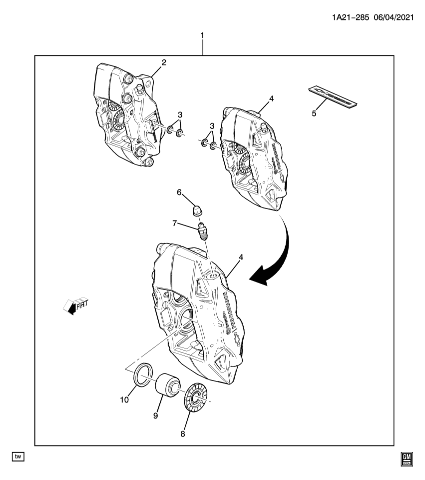 GM 84282674 Caliper Assembly, Rear Brk *Performance D