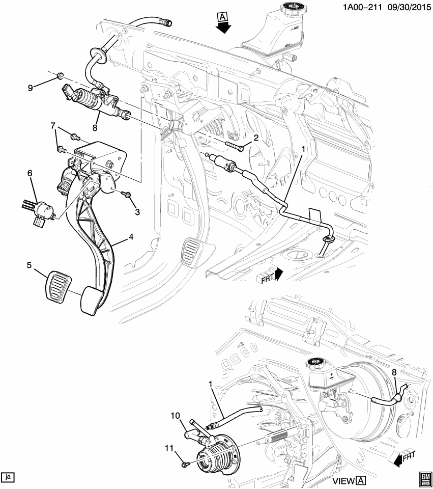 GM 85625857 PAD-CLU PED