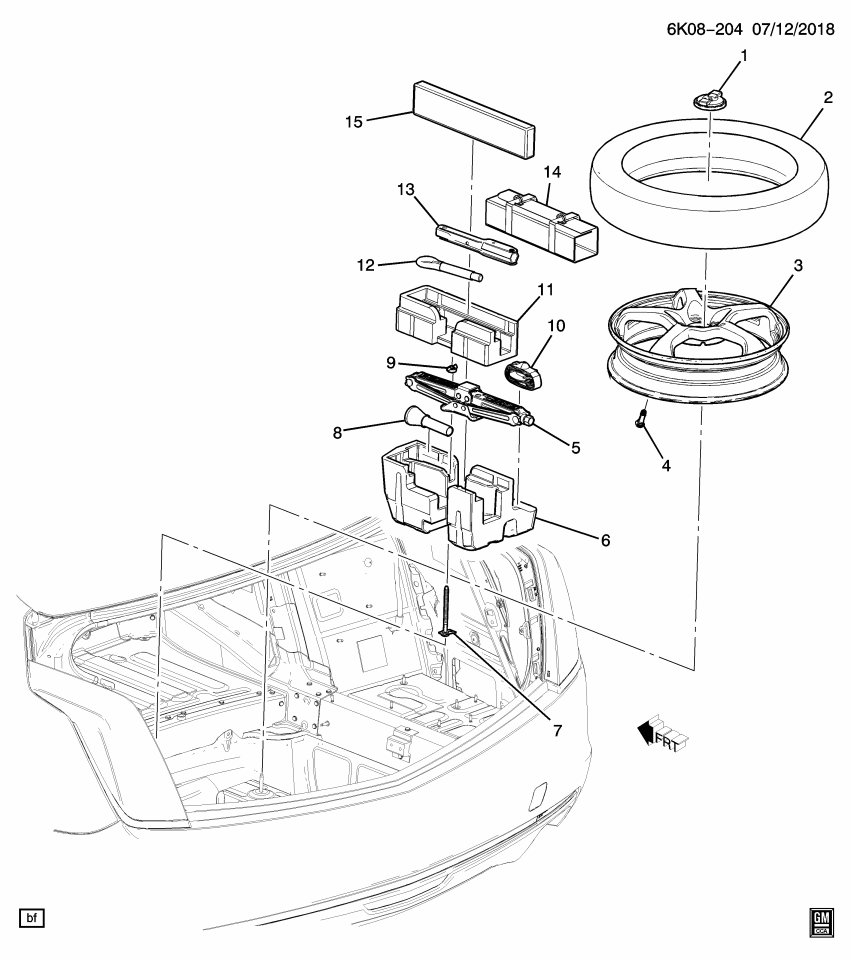 GM 84374757 Wheel Rim Assembly, Spa