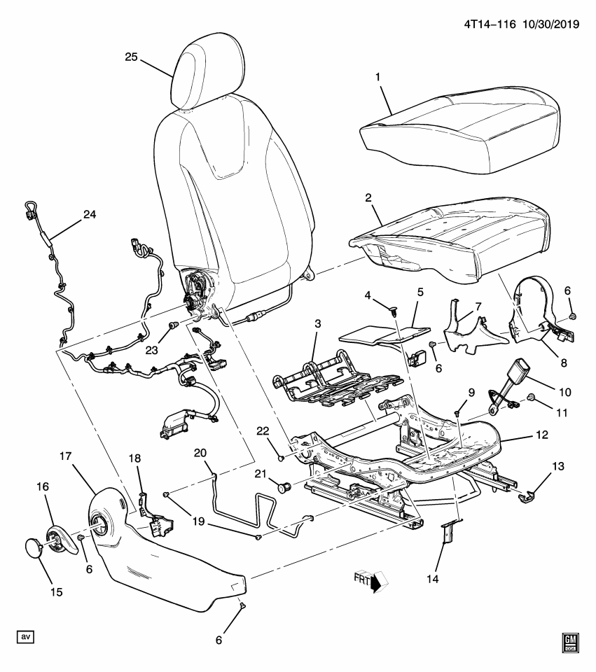 GM 42851288 MODULE KIT-AIRBAG FRT PASS PRESENCE (W/ S)