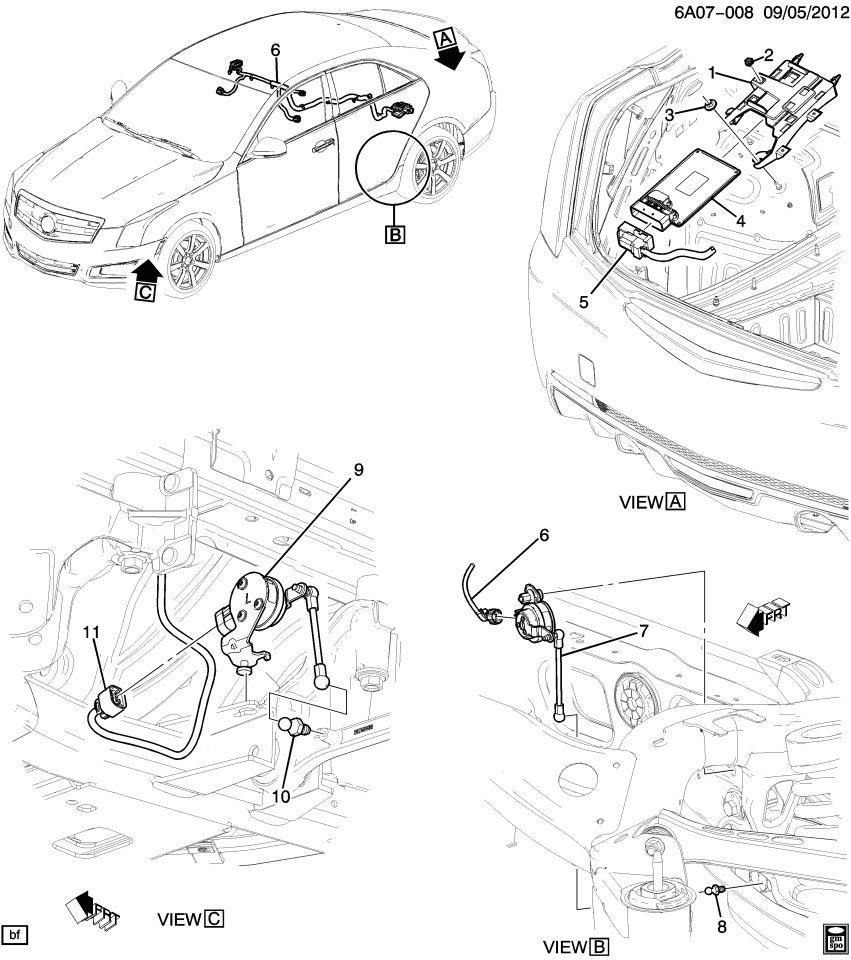 GM 84032202 Harness Assembly, Suspension Actuator Wiring
