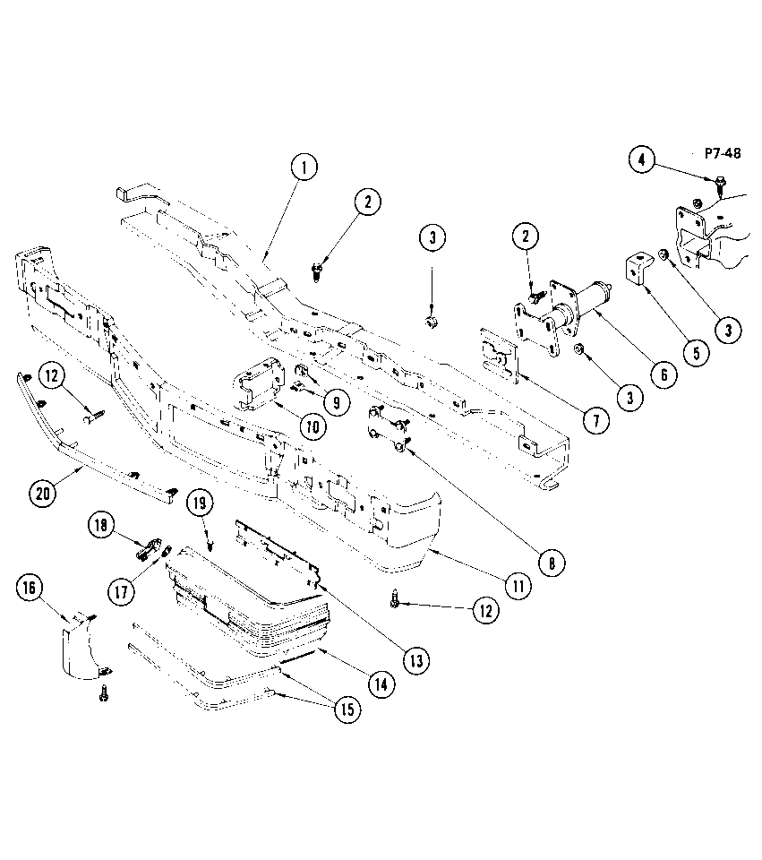 GM 10012943 Bar,Front Bumper Imp