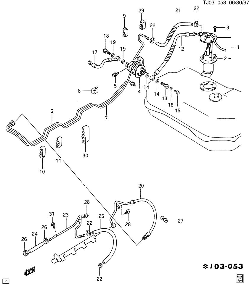 GM 30017986 Pipe, Fuel(Filter Outlet) (On Esn)