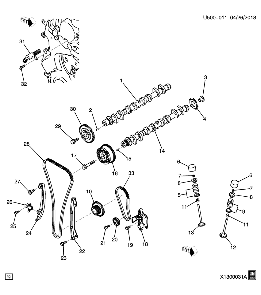 GM 19318158 SPRING,INT VLV