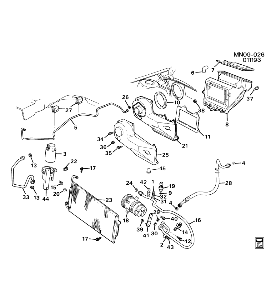 GM 22569979 BRACKET, A/C Compressor