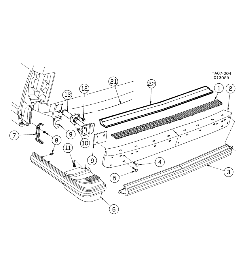 GM 14086243 Strip, Rear Bumper Rubber
