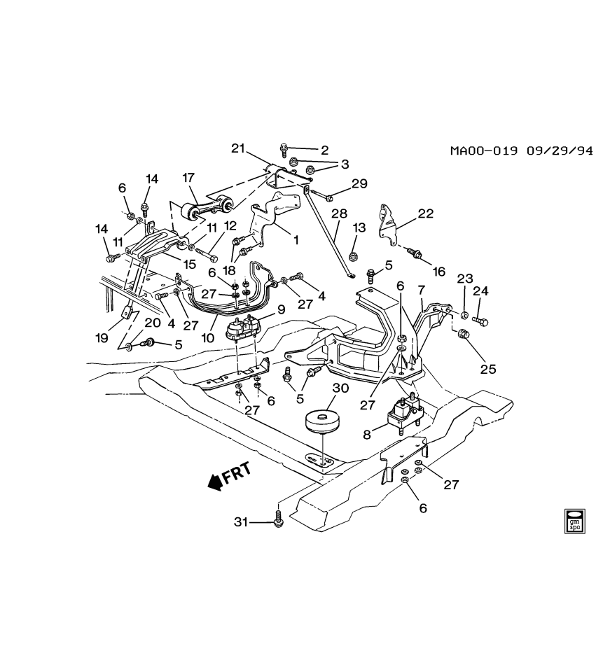 GM 10211646 BRACE, Engine Mounting