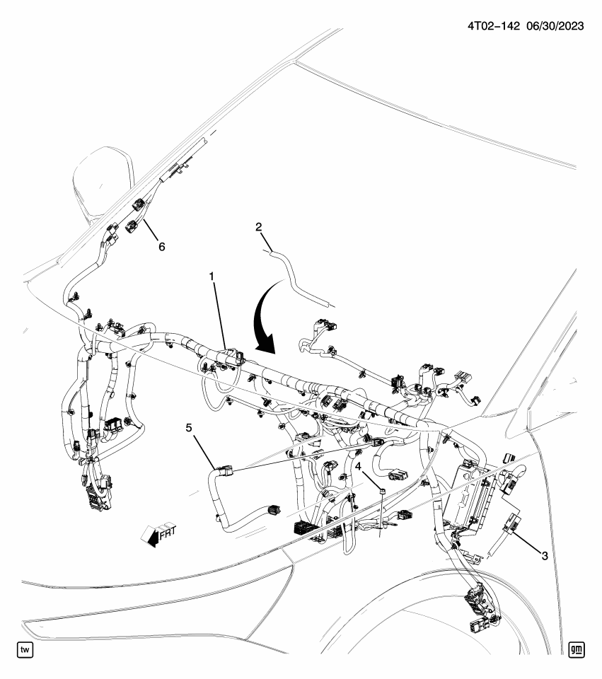 GM 42746008 CABLE ASM-ANT COAX (I/P)