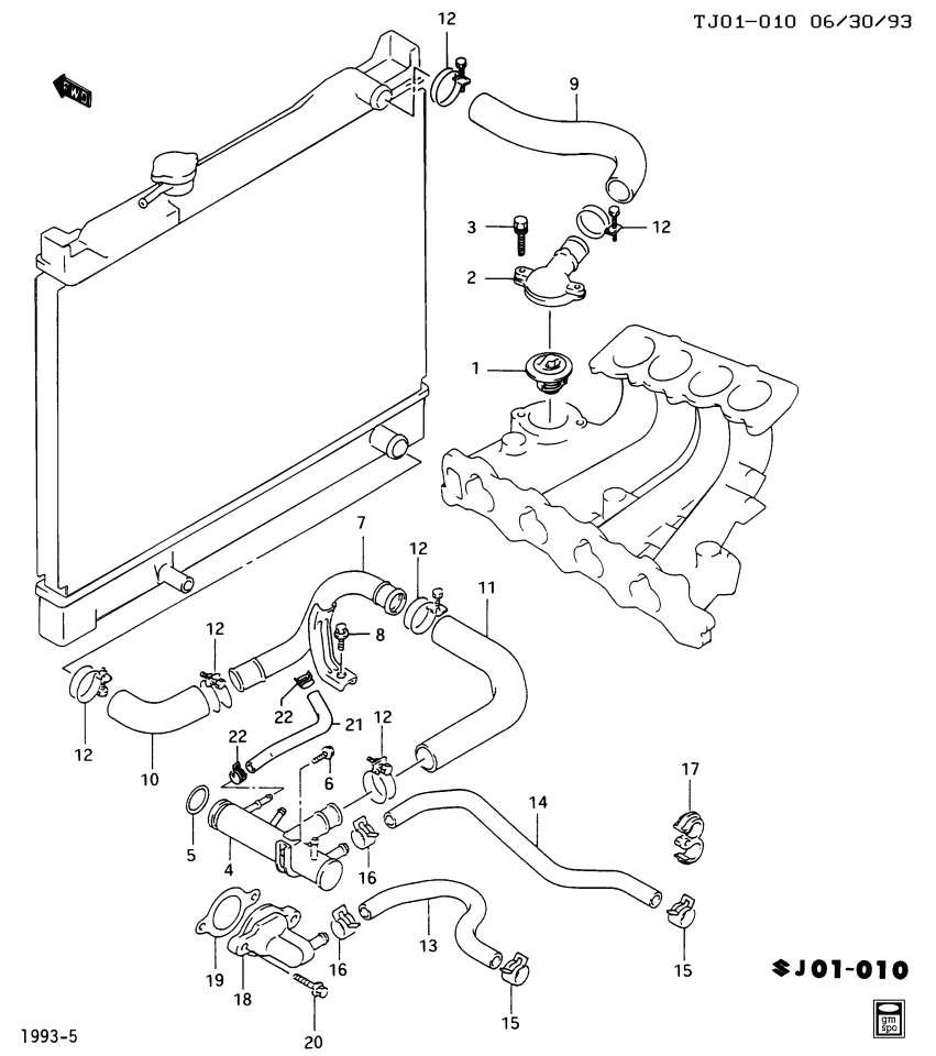 GM 30018761 Hose,Heater Inlet