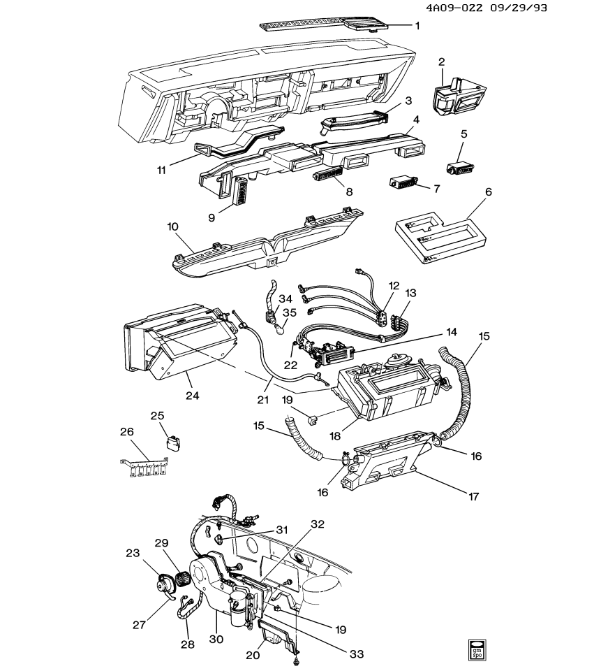 GM 10211693 DUCT, Air Distributor