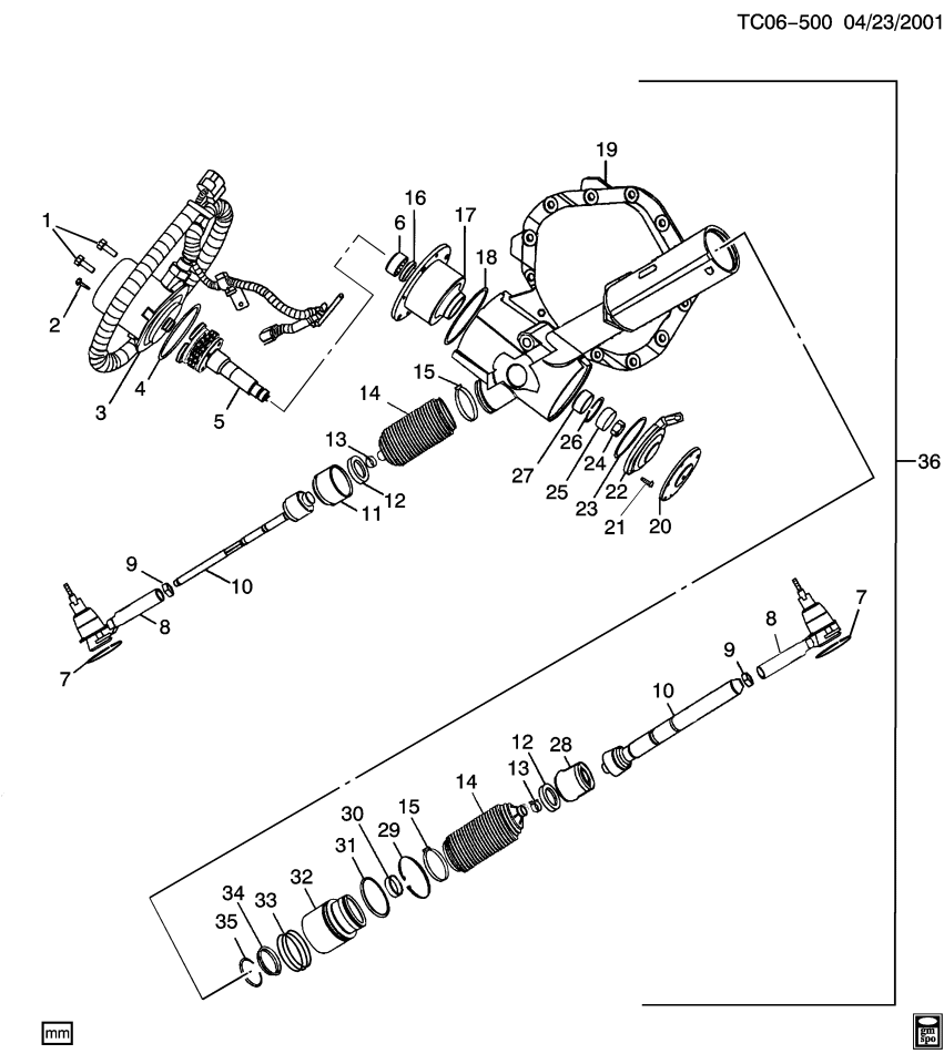 GM 26108739 Motor Kit,Rear Wheel Steering Actuator