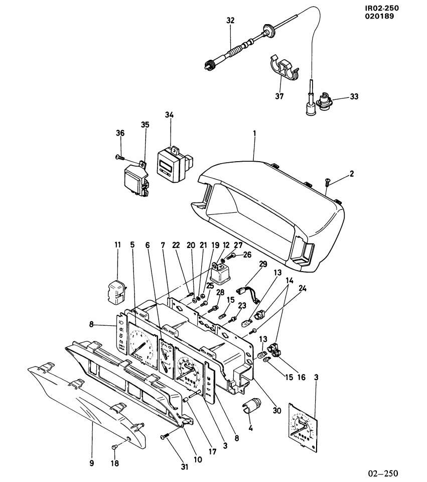 GM 94128687 KNOB, Speedometer and Odometer