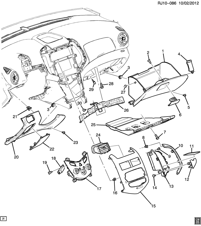GM 95183188 Dampener, Instrument Panel Compartment Door