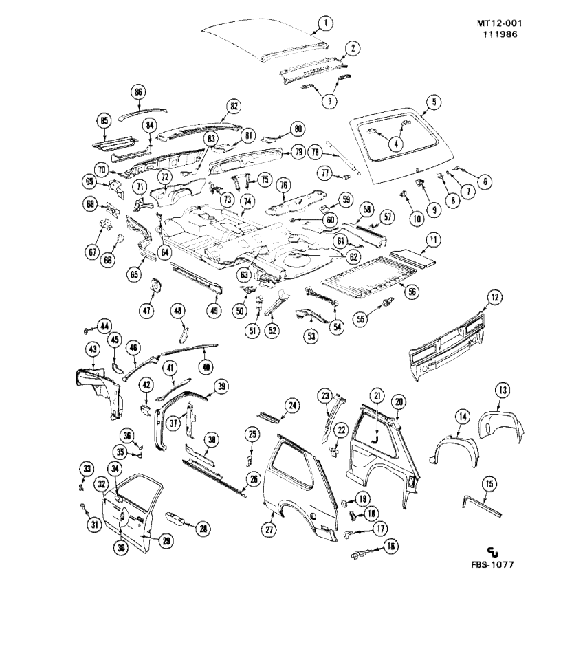 GM 20274475 Support,Rear Compartment Lid Strut