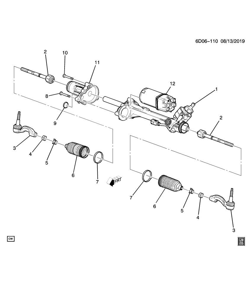 GM 86804808 GEAR ASM-ELEC BELT DRV RACK & PINION STRG