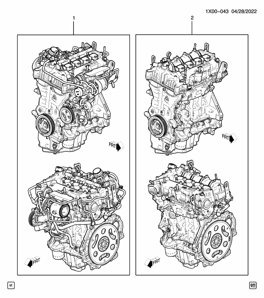 GM 25206766 ENGINE ASM-GASOLINE (SERV)