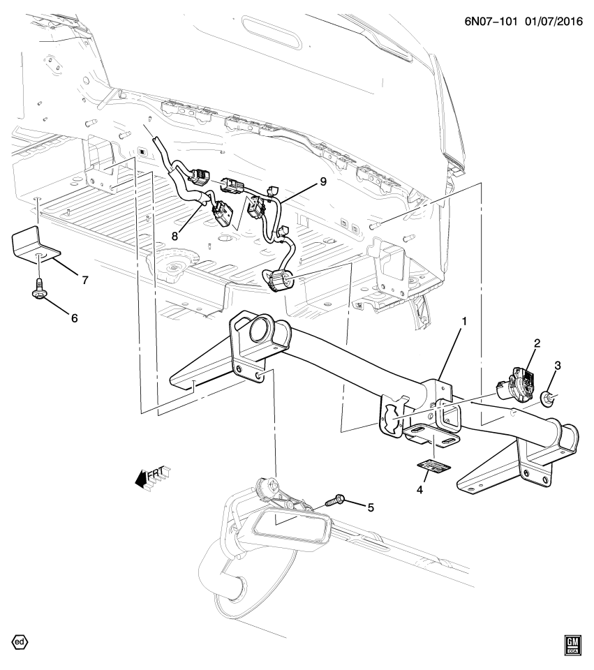 GM 84460427 Harness Assembly, Trlr Rr Wrg