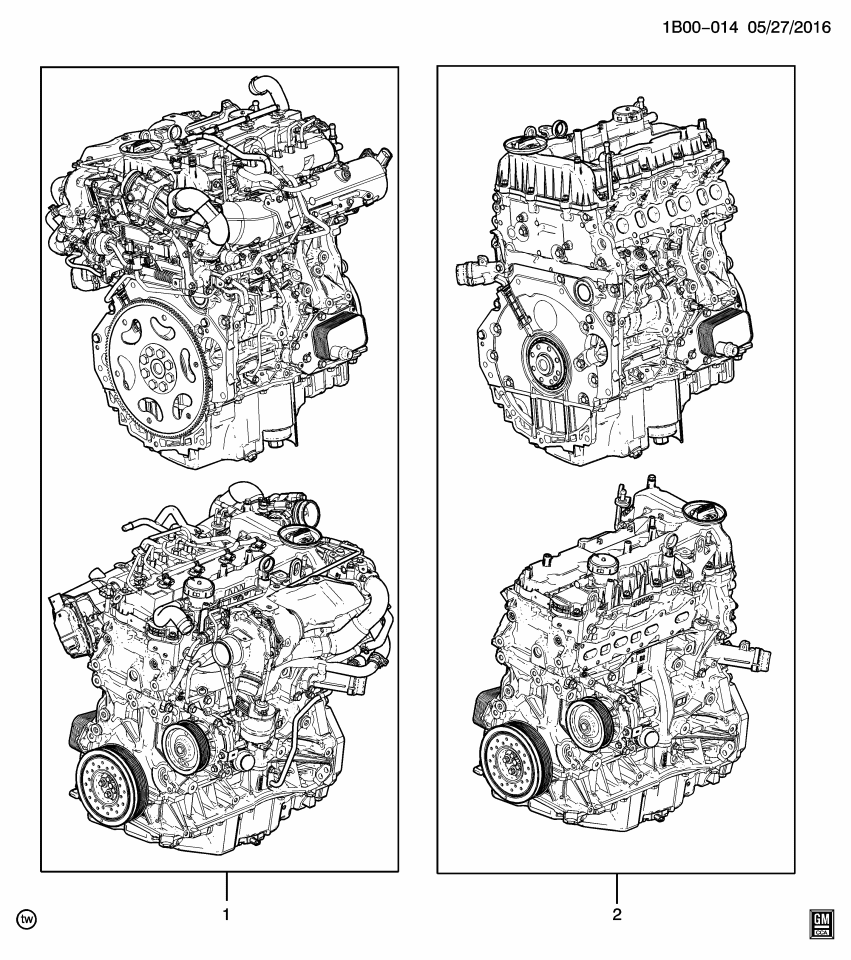 GM 55498191 Engine Assembly, Diesel (Service)