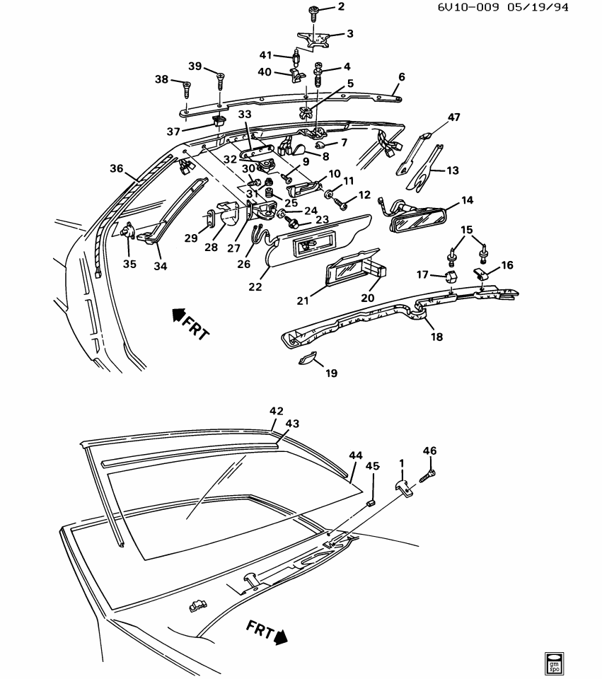 GM 3535749 Seal Assembly, Windshield