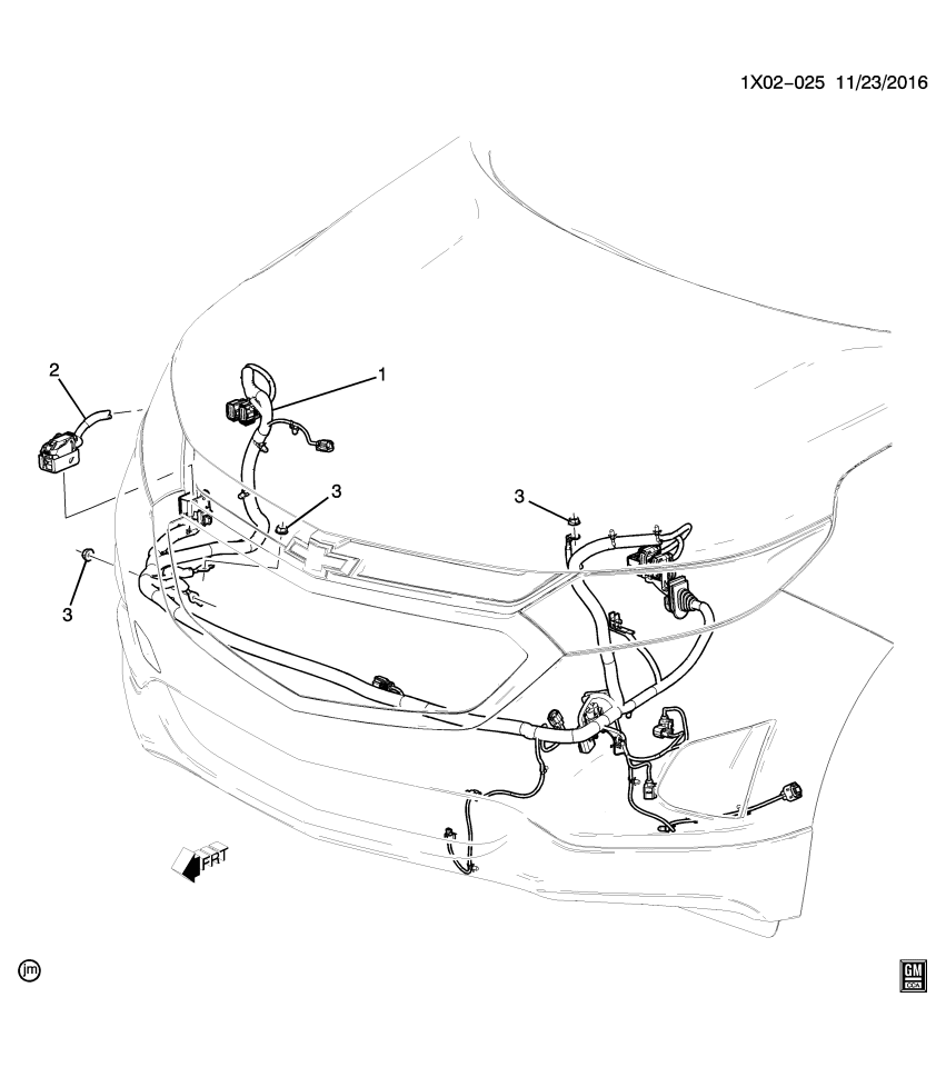 GM 84564357 Harness Assembly, Fwd Lp Wrg
