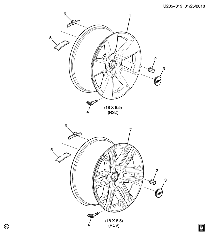 GM 84644851 Wheel Rim, Frt & Rr