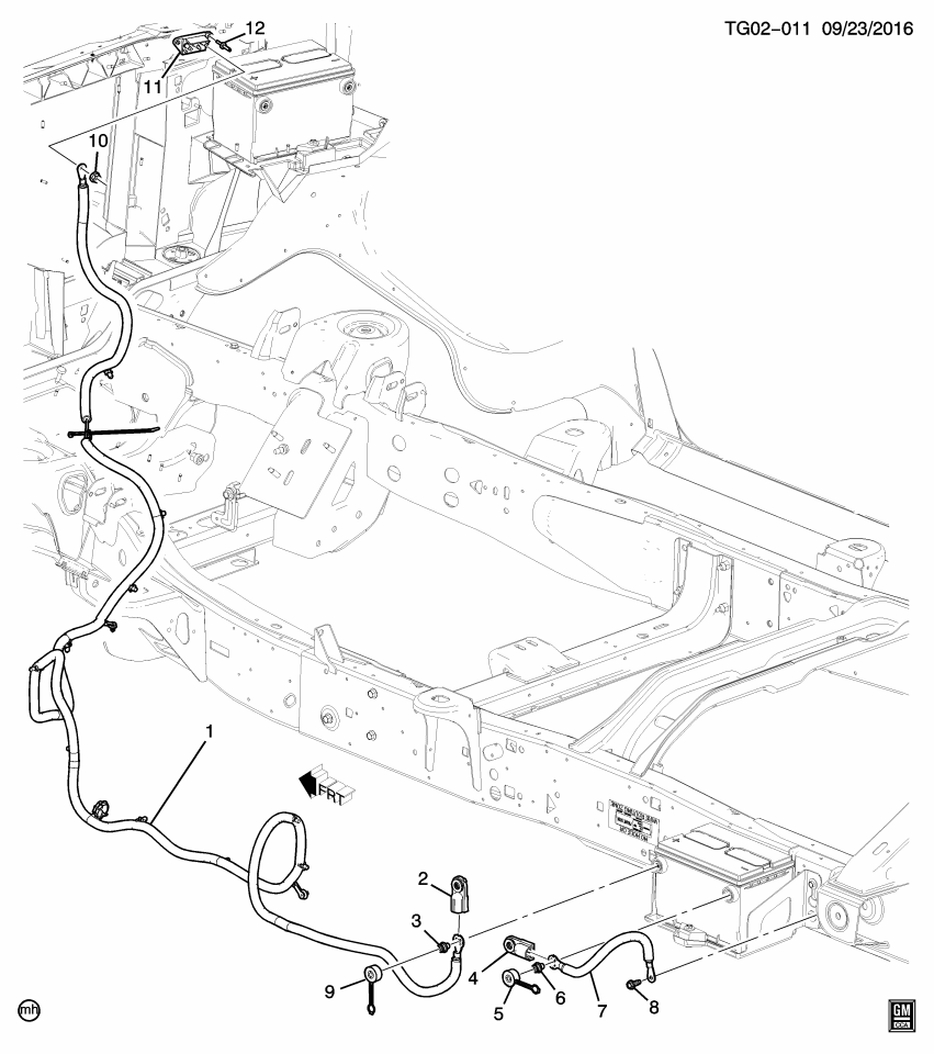 GM 84250144 Cable Assembly, Auxiliary Battery Positive