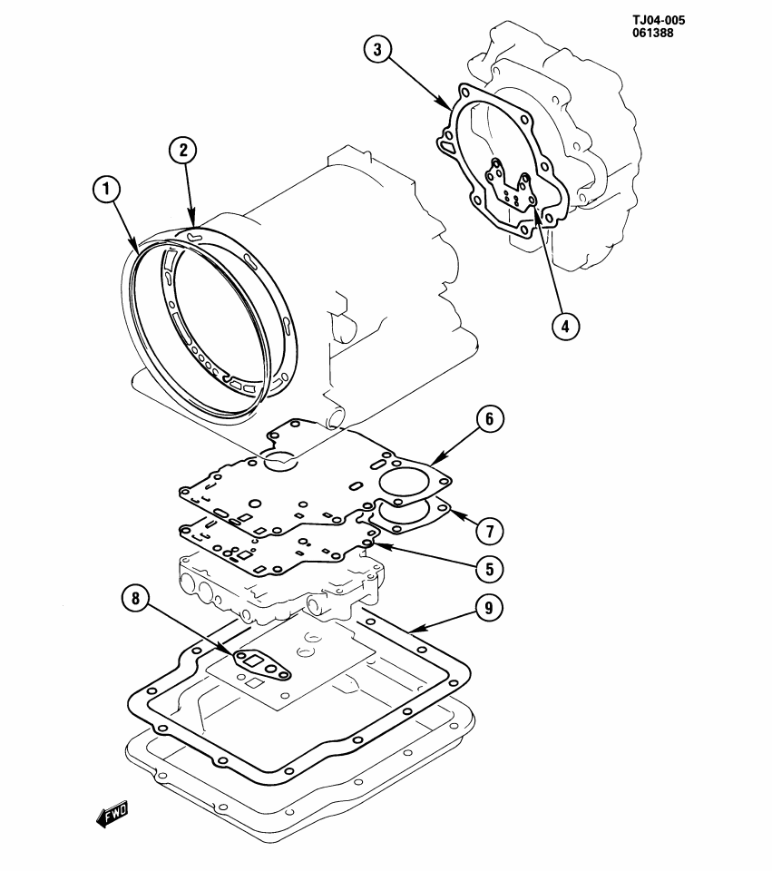 GM 96040728 GASKET, Transmission Main Control Valve Body