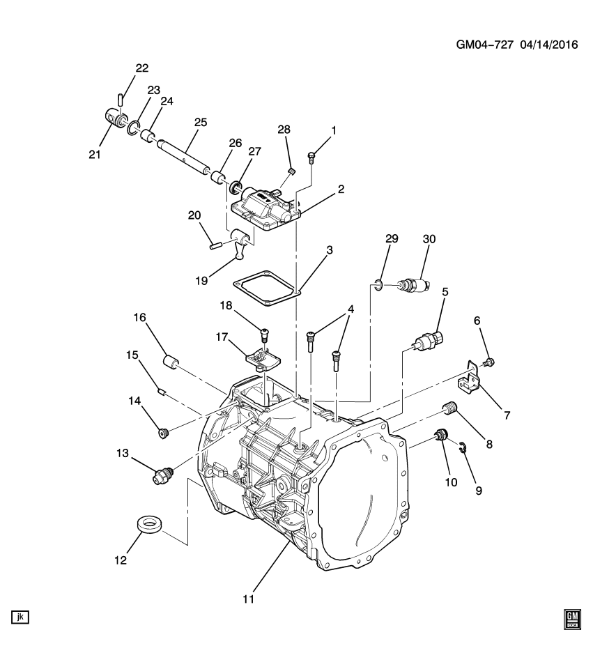 GM 24280272 Cover, Shift Control Shaft