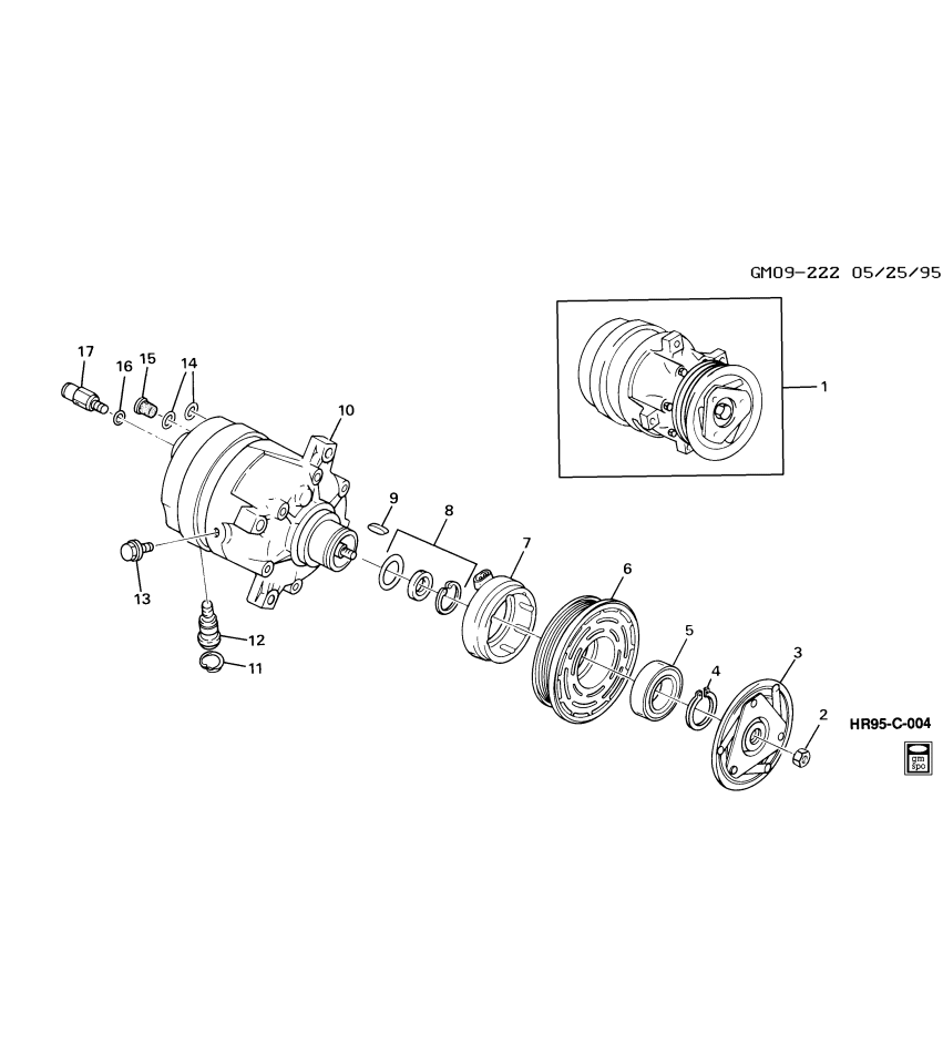 GM 19169426 Compressor Asm,A/C (Remanufacture)