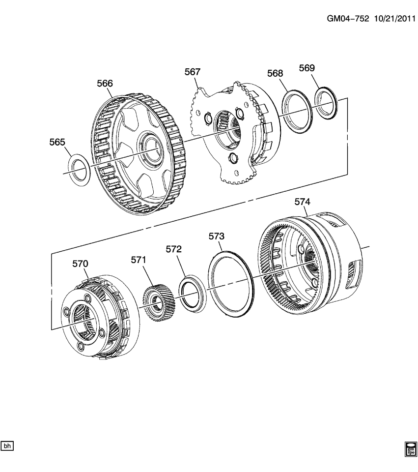 GM 24250891 Carrier,Output (W/ Reaction Internal Gear)