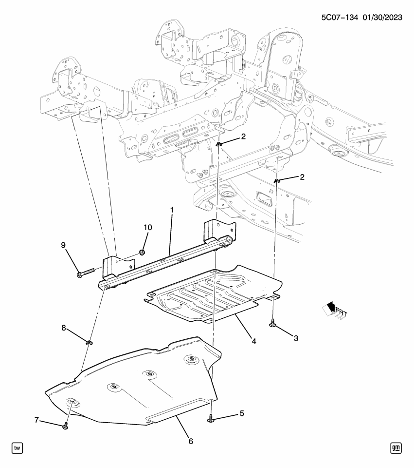84612142 - Genuine GM SHIELD-U/B SPH