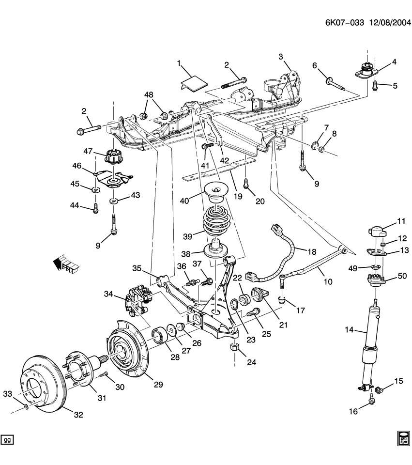 GM 25707673 Reinforcement, Rear Suspension Support Center