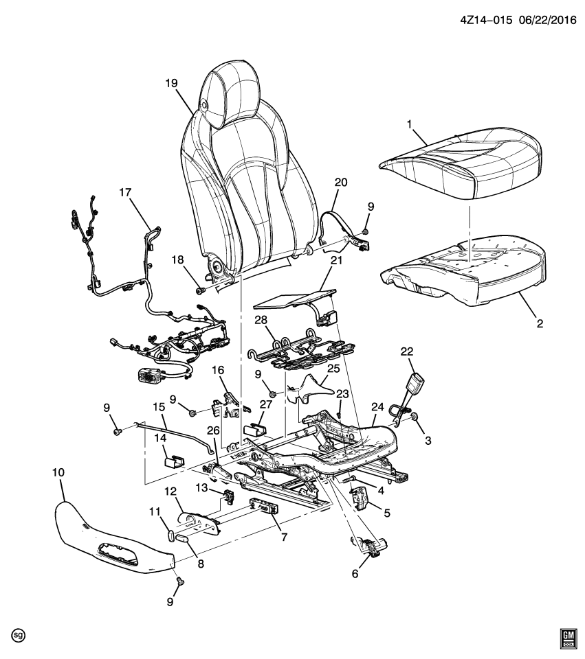 GM 26252648 Module Kit, Airbag Frt Pass Presence (W)