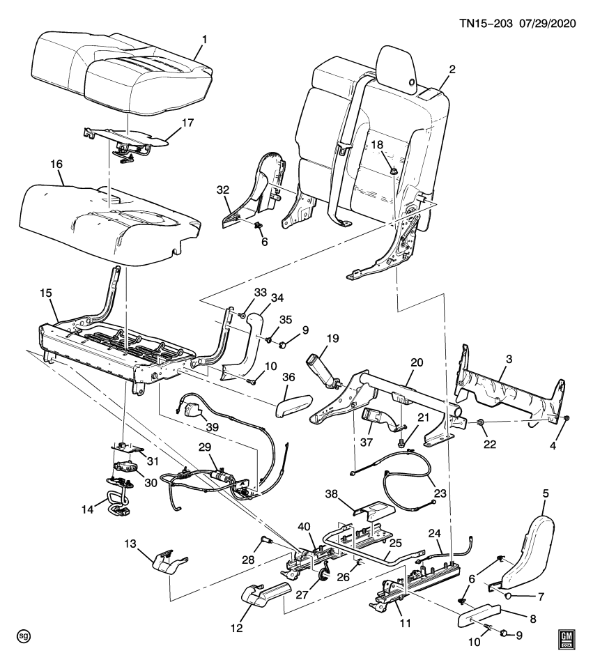 GM 13524438 Track Assembly, R/Seat Inr (60%)