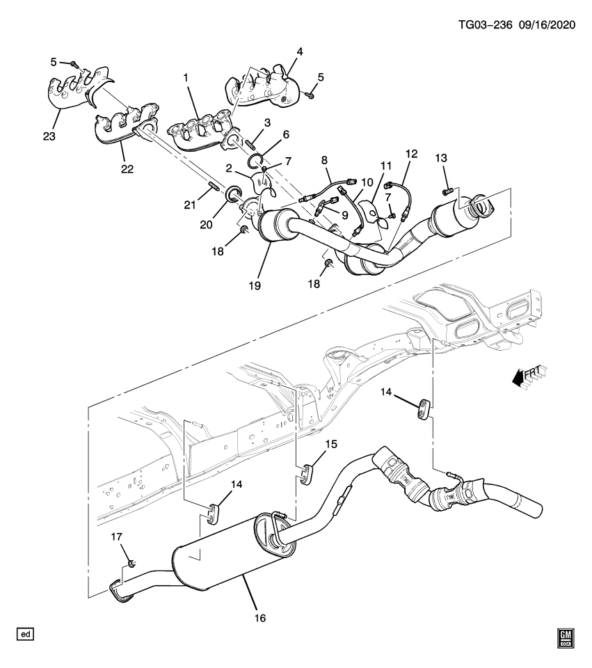 GM 84896833 Muffler Assembly, Exh (W/ Exh Pipe)