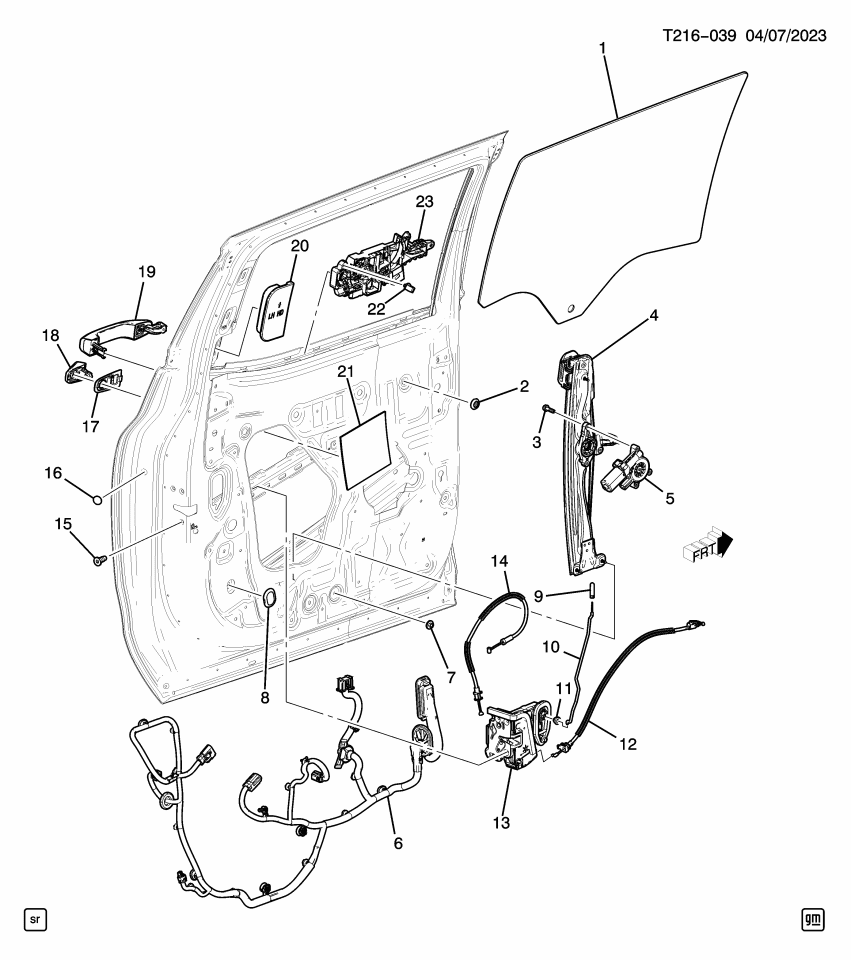 GM 86552046 REGULATOR ASM-RR S/D WDO