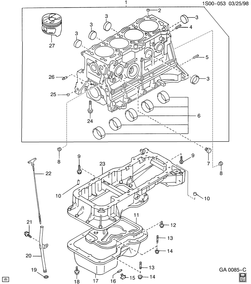 GM 94854127 BAFFLE, Engine Oil Pan