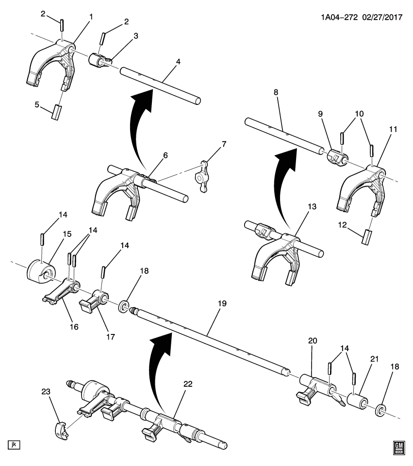 GM 24283323 Cam, Manual Transmission Rev Lock Lever