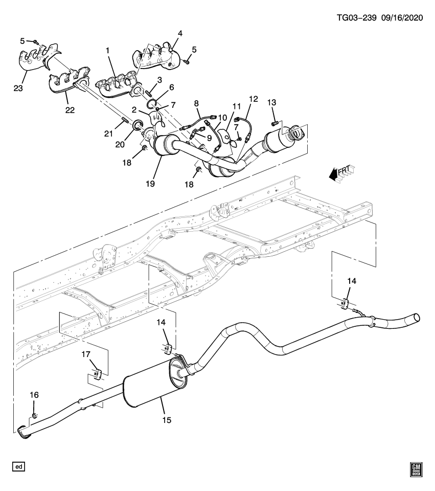 GM 84808048 Muffler Assembly, Exh (W/ Exh Pipe)