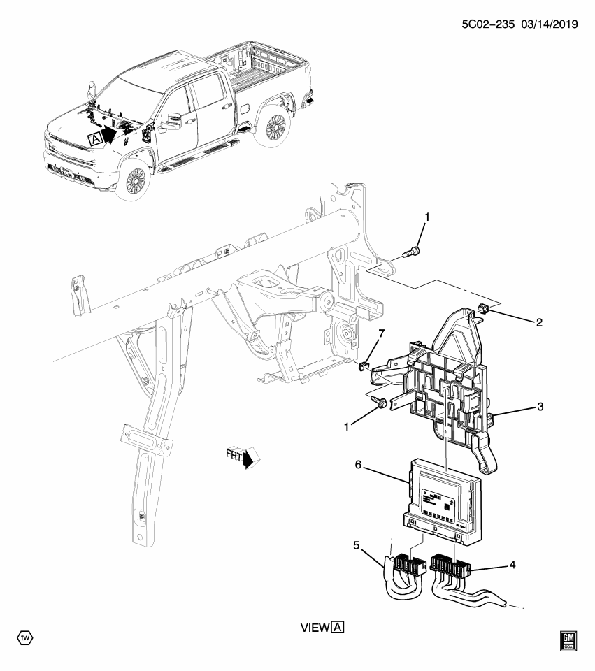 GM 13531840 Module Assembly, Body Cont