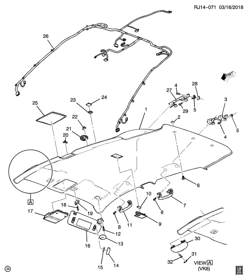 GM 42568827 Harness Assembly, Rf Wrg