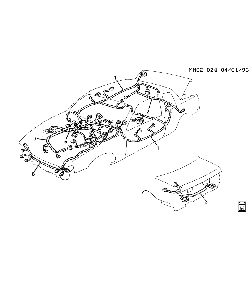 GM 12128540 Harness Assembly, Active Suspension Actuator Wiring