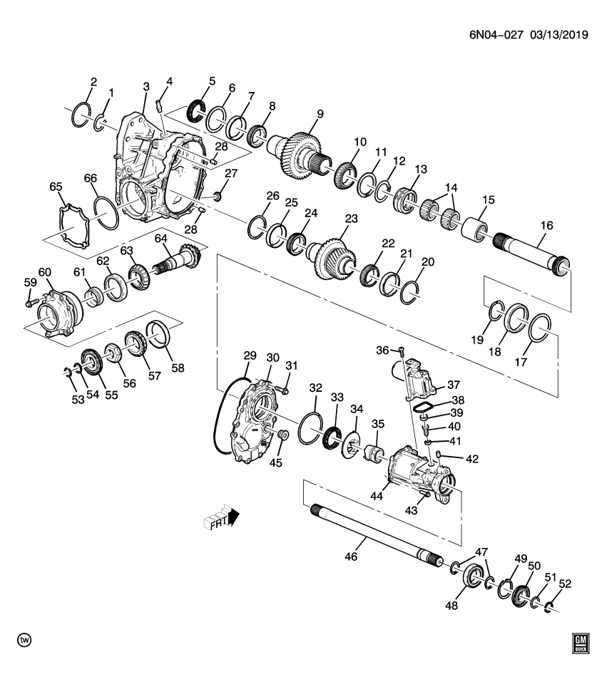 GM 23277811 Shaft, Power Transfer U Input Disconnect